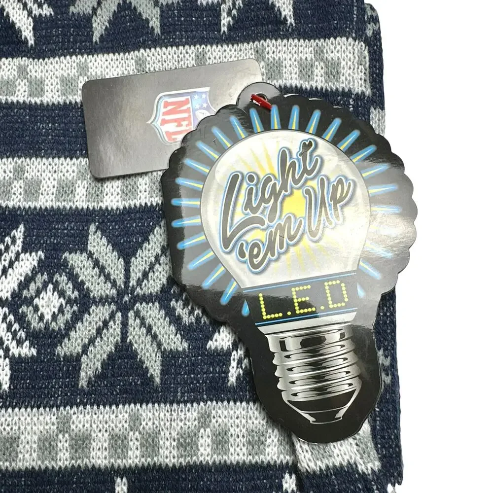 Forever Collectibles | Unisex | Dallas Cowboys NFL LED Light ‘Em Up Scarf | OS